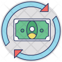 پیش‌نمایش فایل money-flow-28 از پک مجموعه آیکن تخت گرد کسب‌وکار – شماره ۱