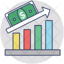 پیش‌نمایش فایل money-growth-54 از پک مجموعه آیکن تخت گرد کسب‌وکار – شماره ۱