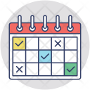 پیش‌نمایش فایل schedule-planning-5 از پک مجموعه آیکن تخت گرد کسب‌وکار – شماره ۱