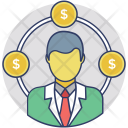 پیش‌نمایش فایل businessman-426 از پک مجموعه آیکن تخت گوشه‌گرد کسب‌وکار – شماره ۲
