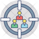 پیش‌نمایش فایل focus-group-5 از پک مجموعه آیکن تخت گوشه‌گرد کسب‌وکار – شماره ۲