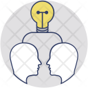 پیش‌نمایش فایل idea-sharing-9 از پک مجموعه آیکن تخت گوشه‌گرد کسب‌وکار – شماره ۲