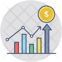 پیش‌نمایش فایل money-growth-55 از پک مجموعه آیکن تخت گوشه‌گرد کسب‌وکار – شماره ۲