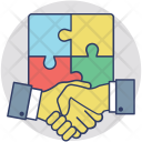 پیش‌نمایش فایل partnership-111 از پک مجموعه آیکن تخت گوشه‌گرد کسب‌وکار – شماره ۲