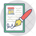 پیش‌نمایش فایل contract-301 از پک مجموعه آیکن تخت گوشه‌گرد کسب‌وکار – شماره ۳