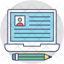پیش‌نمایش فایل employee-data-software از پک مجموعه آیکن تخت گوشه‌گرد کسب‌وکار – شماره ۳