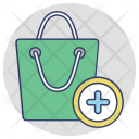 پیش‌نمایش فایل add-to-bag-11 از پک مجموعه آیکن تخت گوشه‌گرد خرید و تجارت – شماره ۲