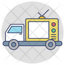 پیش‌نمایش فایل media-advertisement از پک مجموعه آیکن تخت گوشه‌گرد خرید و تجارت – شماره ۲