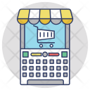 پیش‌نمایش فایل mobile-shopping-53 از پک مجموعه آیکن تخت گوشه‌گرد خرید و تجارت – شماره ۲
