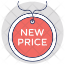 پیش‌نمایش فایل new-price-offer از پک مجموعه آیکن تخت گوشه‌گرد خرید و تجارت – شماره ۲