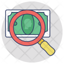 پیش‌نمایش فایل search-money-8 از پک مجموعه آیکن تخت گوشه‌گرد خرید و تجارت – شماره ۲