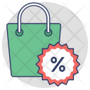 پیش‌نمایش فایل shopping-discount-4 از پک مجموعه آیکن تخت گوشه‌گرد خرید و تجارت – شماره ۲