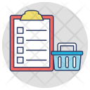 پیش‌نمایش فایل shopping-list-27 از پک مجموعه آیکن تخت گوشه‌گرد خرید و تجارت – شماره ۲