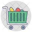 پیش‌نمایش فایل shopping-trolley-12 از پک مجموعه آیکن تخت گوشه‌گرد خرید و تجارت – شماره ۲