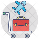 پیش‌نمایش فایل airport-checkout از پک مجموعه آیکن تخت گوشه‌گرد خرید و تجارت – شماره ۱
