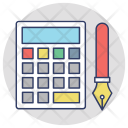پیش‌نمایش فایل calculator-1283 از پک مجموعه آیکن تخت گوشه‌گرد خرید و تجارت – شماره ۱