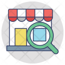 پیش‌نمایش فایل find-the-store از پک مجموعه آیکن تخت گوشه‌گرد خرید و تجارت – شماره ۱
