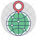 پیش‌نمایش فایل global-location-43 از پک مجموعه آیکن تخت گوشه‌گرد خرید و تجارت – شماره ۱