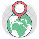 پیش‌نمایش فایل global-location-44 از پک مجموعه آیکن تخت گوشه‌گرد خرید و تجارت – شماره ۱