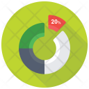 پیش‌نمایش فایل doughnut-chart-46 از پک مجموعه آیکن تخت گزارش‌ها و نمودارها – شماره ۱