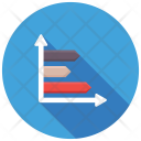 پیش‌نمایش فایل horizontal-histogram از پک مجموعه آیکن تخت گزارش‌ها و نمودارها – شماره ۱