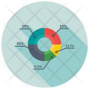 پیش‌نمایش فایل multi-level-pie-chart از پک مجموعه آیکن تخت گزارش‌ها و نمودارها – شماره ۱