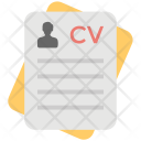 پیش‌نمایش فایل curriculum-vitae-8 از پک مجموعه آیکن تخت دفتر کار و اینترنت – شماره ۱