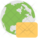 پیش‌نمایش فایل global-mail-1 از پک مجموعه آیکن تخت دفتر کار و اینترنت – شماره ۱
