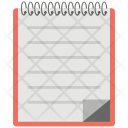 پیش‌نمایش فایل spiral-pad از پک مجموعه آیکن تخت دفتر کار و اینترنت – شماره ۱