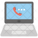 پیش‌نمایش فایل call-via-internet از پک مجموعه آیکن تخت دفتر کار و اینترنت – شماره ۲