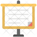 پیش‌نمایش فایل flipchart-canvas از پک مجموعه آیکن تخت دفتر کار و اینترنت – شماره ۲