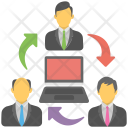 پیش‌نمایش فایل remote-staff از پک مجموعه آیکن تخت دفتر کار و اینترنت – شماره ۲
