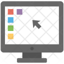 پیش‌نمایش فایل desktop-128 از پک مجموعه آیکن تخت دفتر کار و اینترنت – شماره ۳