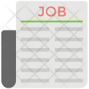 پیش‌نمایش فایل newspaper-jobs از پک مجموعه آیکن تخت دفتر کار و اینترنت – شماره ۳
