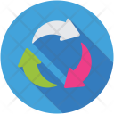 پیش‌نمایش فایل recycling-sign-1 از پک مجموعه آیکن تخت صنعتی و ساخت‌وساز – شماره ۲