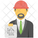 پیش‌نمایش فایل architect-86 از پک مجموعه آیکن رنگی تخت صنعتی و ساخت‌وساز – شماره ۱