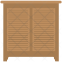 پیش‌نمایش فایل cabinet-259 از پک مجموعه آیکن رنگی تخت مبلمان – شماره ۲