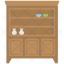 پیش‌نمایش فایل crockery-unit-2 از پک مجموعه آیکن رنگی تخت مبلمان – شماره ۲