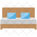پیش‌نمایش فایل queensize-bed از پک مجموعه آیکن رنگی تخت مبلمان – شماره ۲