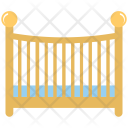 پیش‌نمایش فایل baby-crib-10 از پک مجموعه آیکن رنگی تخت مبلمان – شماره ۱