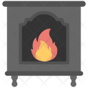 پیش‌نمایش فایل fireplace-200 از پک مجموعه آیکن رنگی تخت مبلمان – شماره ۱