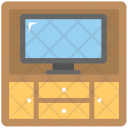 پیش‌نمایش فایل tv-cabinets-1 از پک مجموعه آیکن رنگی تخت مبلمان – شماره ۱