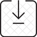 پیش‌نمایش فایل down-arrow-square-1 از پک مجموعه آیکن وکتور خطی