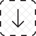پیش‌نمایش فایل down-arrow-square از پک مجموعه آیکن وکتور خطی