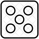 پیش‌نمایش فایل dice-253 از پک مجموعه آیکن وکتور خطی