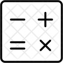 پیش‌نمایش فایل calculation-109 از پک مجموعه آیکن وکتور دورخط رابط کاربری