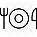 پیش‌نمایش فایل fork-280 از پک مجموعه آیکن وکتور دورخط رابط کاربری