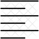 پیش‌نمایش فایل left-align-57 از پک مجموعه آیکن وکتور دورخط رابط کاربری