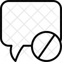 پیش‌نمایش فایل block-chat-1 از پک مجموعه آیکن وکتور دورخط رابط کاربری