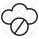 پیش‌نمایش فایل block-cloud-7 از پک مجموعه آیکن وکتور دورخط رابط کاربری
